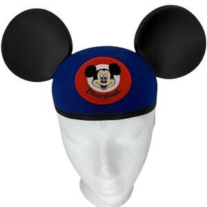 Disneyland Mickey Mouse Ears Blue With Patch (Gavin embroidered on back) Youth